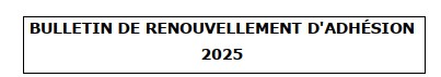 ARP – Bulletin de renouvellement d’adhésion 2025