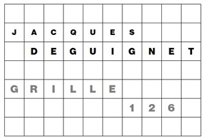 MOTS CROISÉS PAR Jacques DEGUIGNET (AMIPHI N°126) ET SOLUTION (AMIPHI N°125).