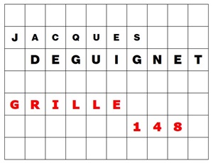 MOTS CROISÉS PAR Jacques DEGUIGNET (AMIPHI N°148) ET SOLUTION (AMIPHI N°147).