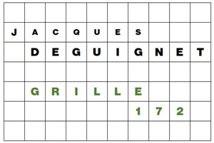 MOTS CROISÉS PAR Jacques DEGUIGNET (AMIPHI N°172) ET SOLUTION (AMIPHI N°171).