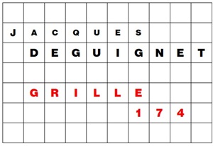 MOTS CROISÉS PAR Jacques DEGUIGNET (AMIPHI N°174) ET SOLUTION (AMIPHI N°173).