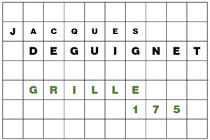 MOTS CROISÉS PAR Jacques DEGUIGNET (AMIPHI N°175) ET SOLUTION (AMIPHI N°174).