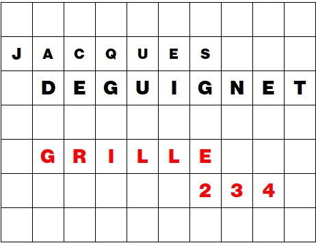 MOTS CROISÉS PAR Jacques DEGUIGNET (AMIPHI N°234) ET SOLUTION (AMIPHI N°233).